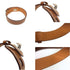 Leather Bracelet Brown and Camel