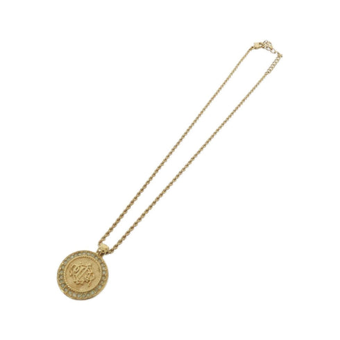 Pendant Necklace Gold and Clear