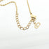 Pendant Necklace Gold and Clear