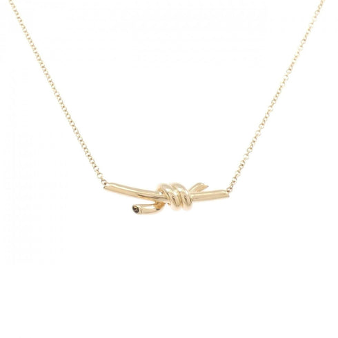 Knot Pendant Necklace 18K Rose Gold Small