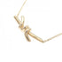 Knot Pendant Necklace 18K Rose Gold Small