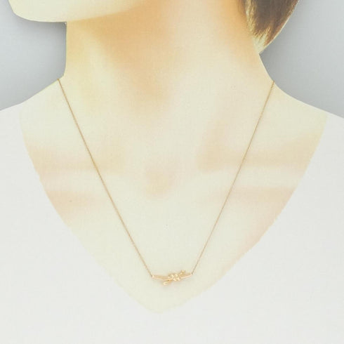 Knot Pendant Necklace 18K Rose Gold Small