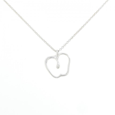 Apple Pendant Necklace Sterling Silver Small