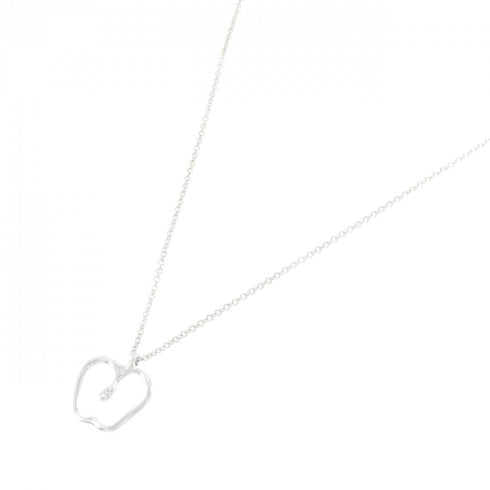 Apple Pendant Necklace Sterling Silver Small