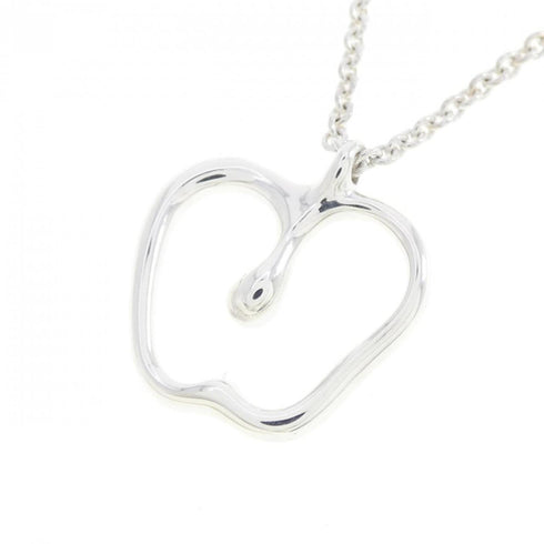 Apple Pendant Necklace Sterling Silver Small
