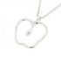 Apple Pendant Necklace Sterling Silver Small