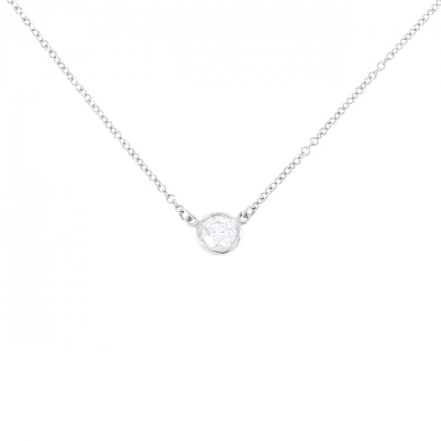 Elsa Peretti Diamonds By The Yard Pendant Necklace Platinum