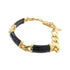 Charm Bracelet Leather Black