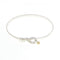 Hook and Eye Bracelet Sterling Silver and 18K Yellow Gold