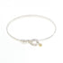 Hook and Eye Bracelet Sterling Silver and 18K Yellow Gold