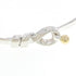 Hook and Eye Bracelet Sterling Silver and 18K Yellow Gold