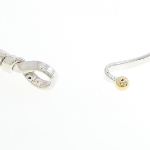 Hook and Eye Bracelet Sterling Silver and 18K Yellow Gold