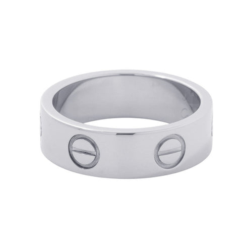 Love Ring 18K White Gold