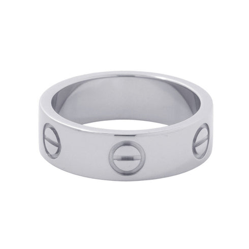 Love Ring 18K White Gold