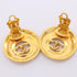 CC Logo Clip-On Earrings Metal Gold-Tone Metal