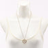 CC Logo Heart Pendant Necklace Metal