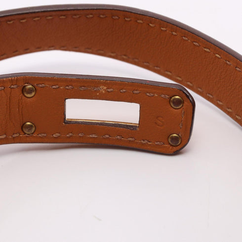 Mini Kelly Double Tour Bracelet Gold and Swift Leather