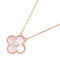 Vintage Alhambra Pendant Necklace 18K Rose Gold