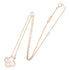 Vintage Alhambra Pendant Necklace 18K Rose Gold