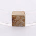 Bangle Metal and Plastic Clear and Silver Bracelet