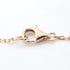 Double C Pendant Necklace 18K Rose Gold