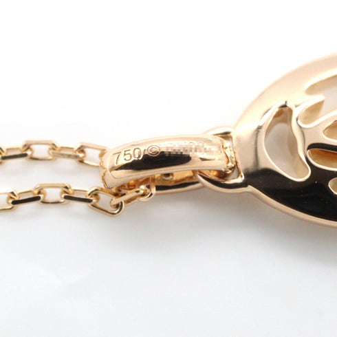 Double C Pendant Necklace 18K Rose Gold