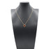 Vintage Alhambra Pendant Necklace 18K Yellow Gold and Carnelian