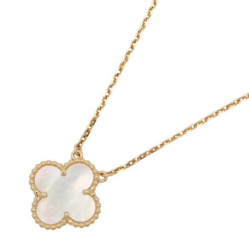 Vintage Alhambra Pendant Necklace 18K Yellow Gold