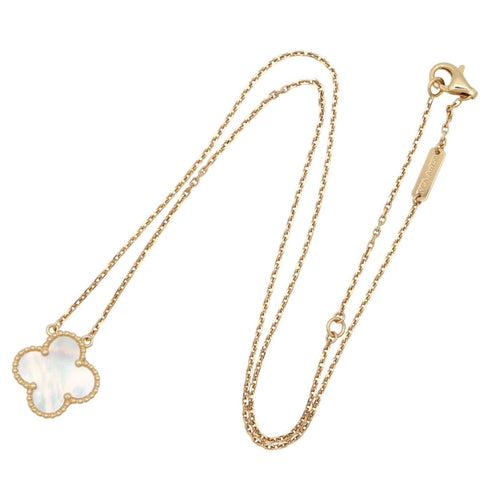 Vintage Alhambra Pendant Necklace 18K Yellow Gold