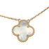 Vintage Alhambra Pendant Necklace 18K Yellow Gold