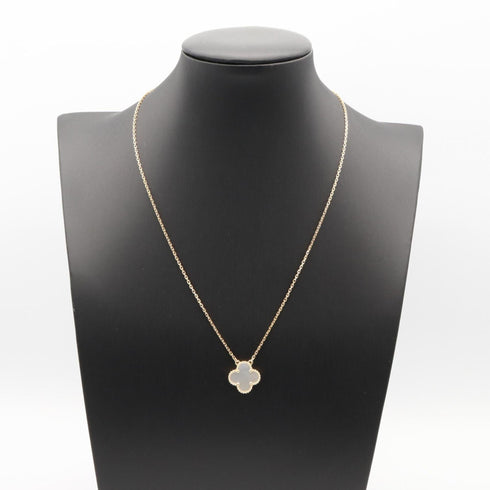 Vintage Alhambra Pendant Necklace 18K Yellow Gold