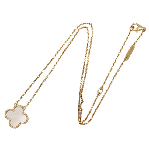 Vintage Alhambra Pendant Necklace 18K Yellow Gold