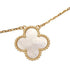 Vintage Alhambra Pendant Necklace 18K Yellow Gold