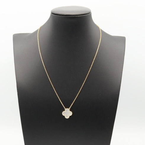 Vintage Alhambra Pendant Necklace 18K Yellow Gold