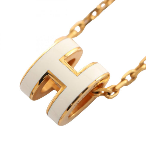 Pop H Pendant Necklace Gold-Tone Metal