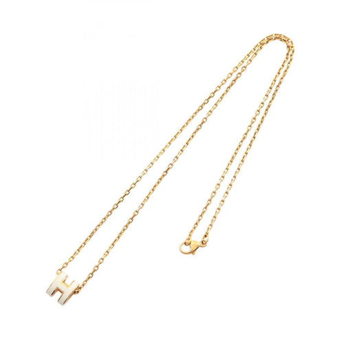 Pop H Pendant Necklace Gold-Tone Metal