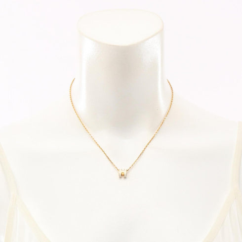 Pop H Pendant Necklace Gold-Tone Metal