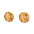 Clip-On Earrings Logo Clip-On Gold-Tone Metal