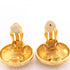 Clip-On Earrings Logo Clip-On Gold-Tone Metal