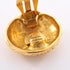 Clip-On Earrings Logo Clip-On Gold-Tone Metal