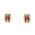 Clip-On Earrings Cloisonné Enamel and Gold