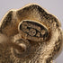 CC Logo Flower Earrings Metal Gold-Tone Metal