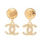 CC Logo Clip-On Earrings Metal