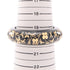 Resin Black and Gold Bangle Bracelet