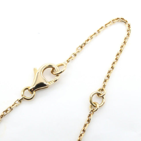 Vintage Alhambra Pendant Necklace 18K Yellow Gold and Onyx