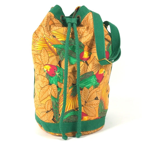 Soie Cool Handbag Printed Silk and Calfskin Small
