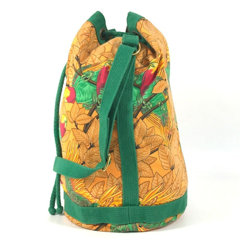 Soie Cool Handbag Printed Silk and Calfskin Small