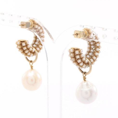 Earrings Pearl Hoop