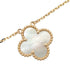 Vintage Alhambra Pendant Necklace 18K Yellow Gold