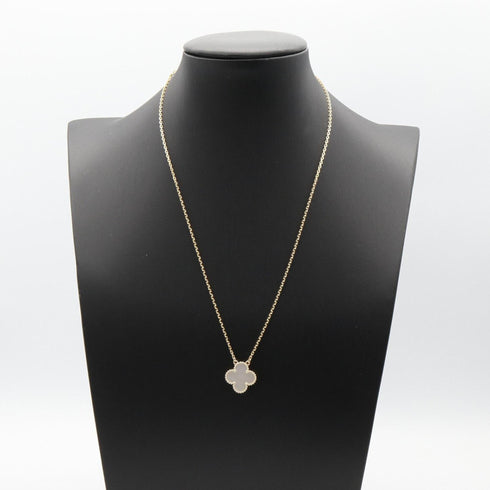 Vintage Alhambra Pendant Necklace 18K Yellow Gold